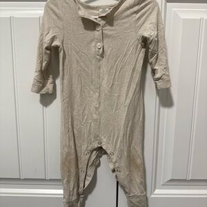 Smash + Tess Cream Beige Baby Footie One-Piece